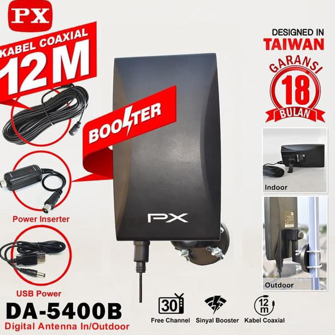 Ăng Ten Tv Kỹ Thuật Số Px Da-5400B Và Phụ Kiện