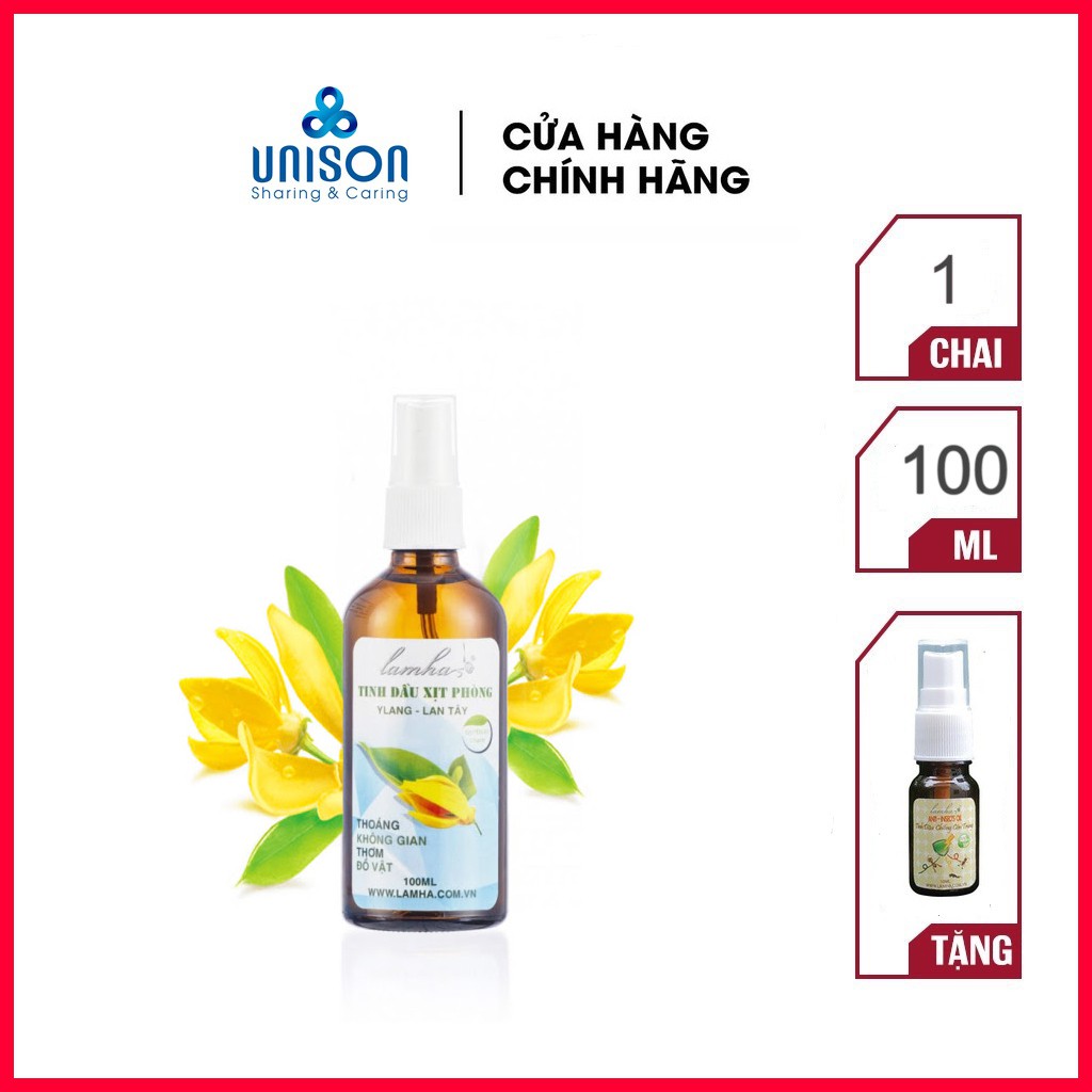 Tinh dầu xịt phòng hương Lan Tây Lam Hà Ylang (100ml)