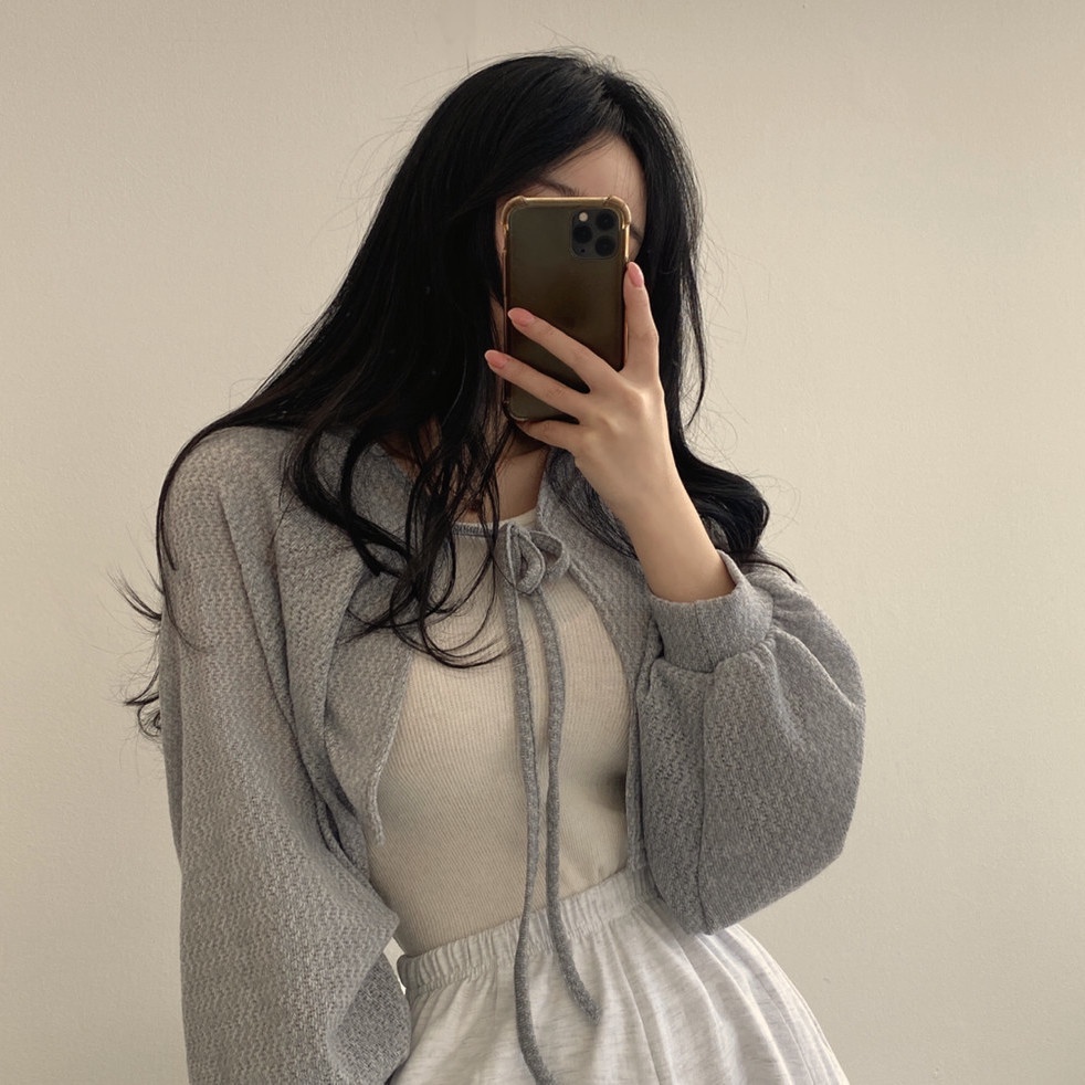 Áo Khoác Cardigan Tay Dài Dáng Rộng Phong Cách Hàn Quốc Thời Trang Mùa Hè Cho Nữ