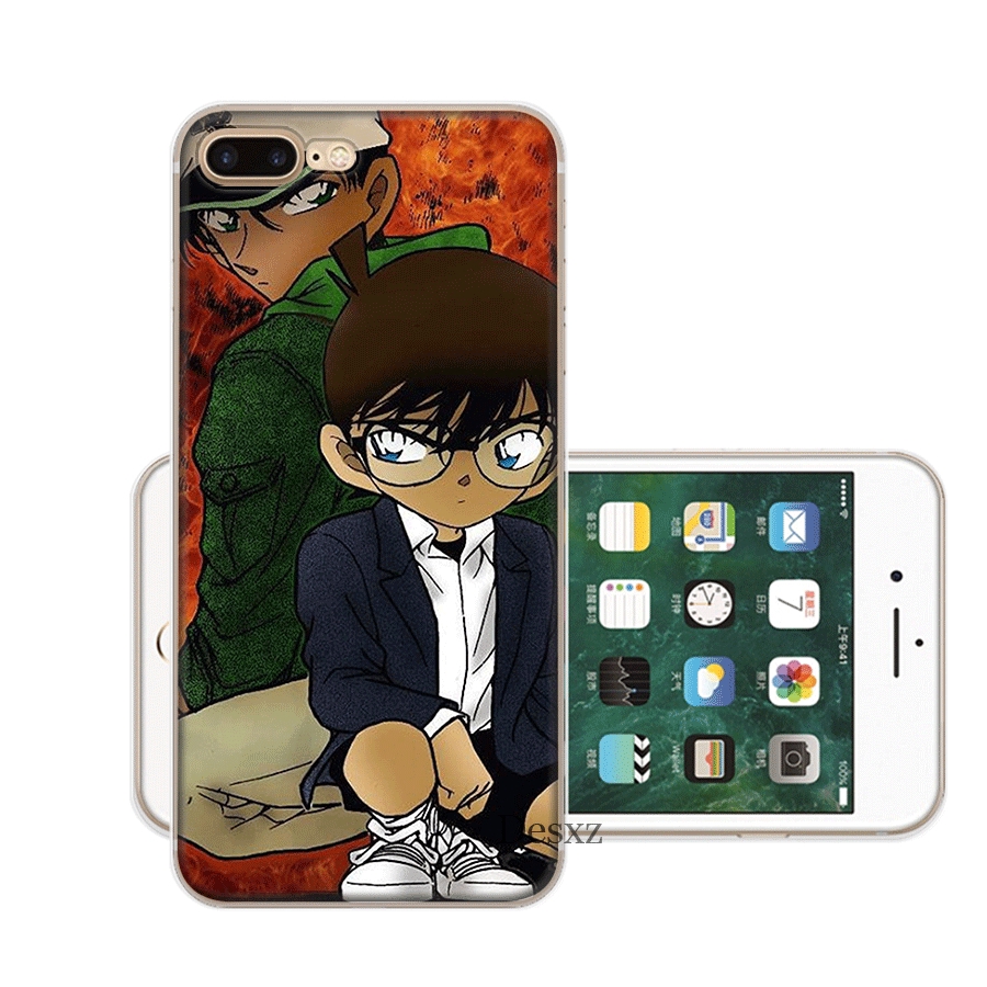 Silicone Ốp Điện Thoại Silicon Hình Thám Tử conan Cho iphone 6s 6 7 8 plus 5 5s se