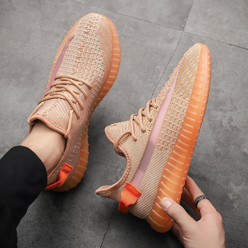 Giày Thể Thao Yeezy Phản Quang Họa Tiết Ngôi Sao 350 Thời Trang Mùa Đông Cho Nam