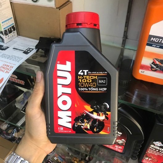 Nhớt Motul H-Tech 100 10w40 Dành Cho Xe Số, Xe Côn Tay