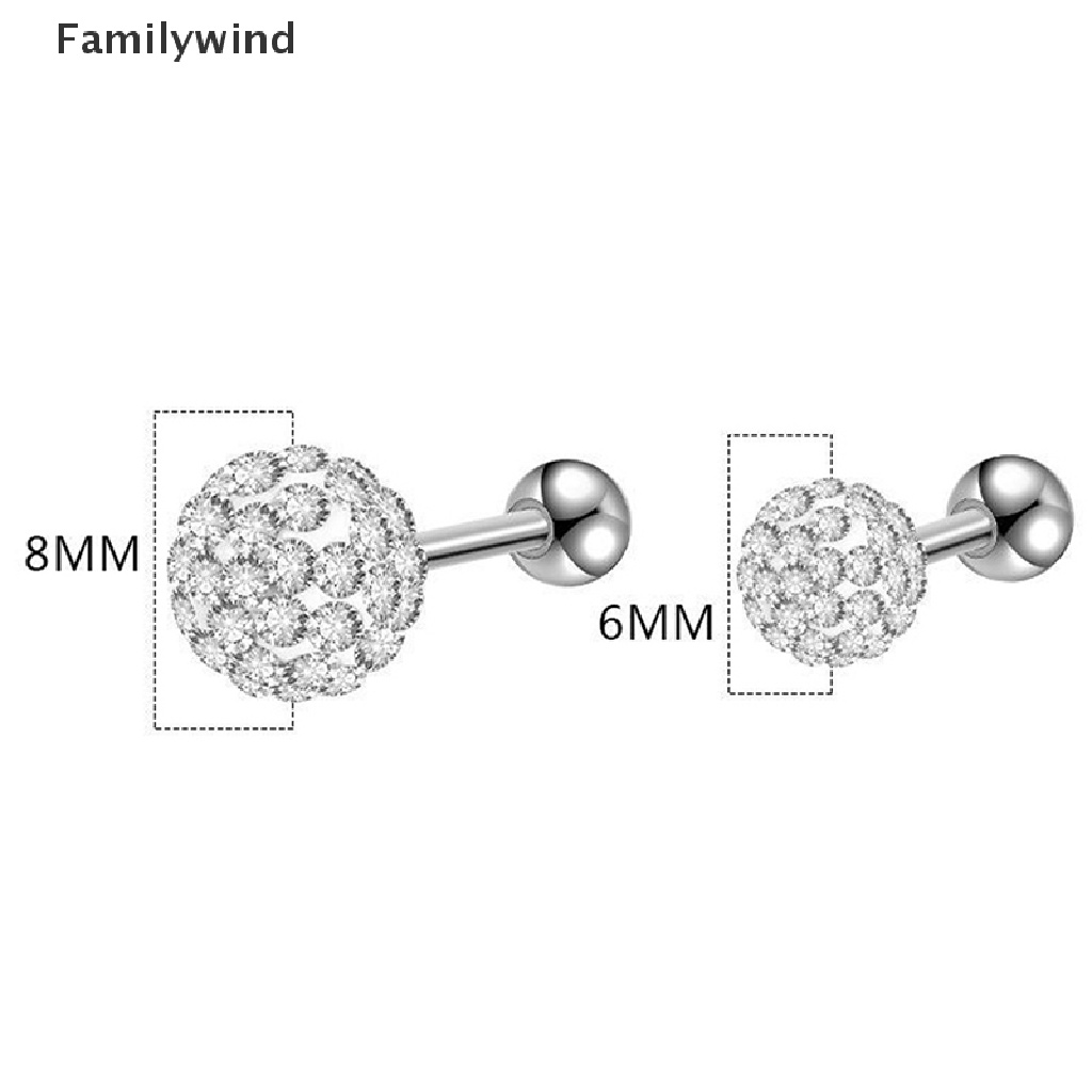 Familywind &gt; Khuyên Tai Xỏ Lỗ Xỏ Sụn Tai / Lông Mày / Môi Bằng Thép Đính Pha Lê Helix Bên Trong Cơ Thể Cho Nữ