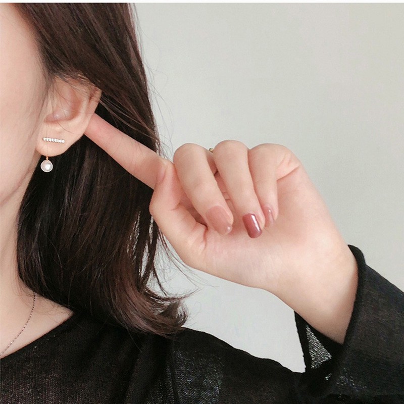 Hoa Tai Bạc S925 Đính Ngọc Trai Thời Trang Dành Cho Nữ A0020