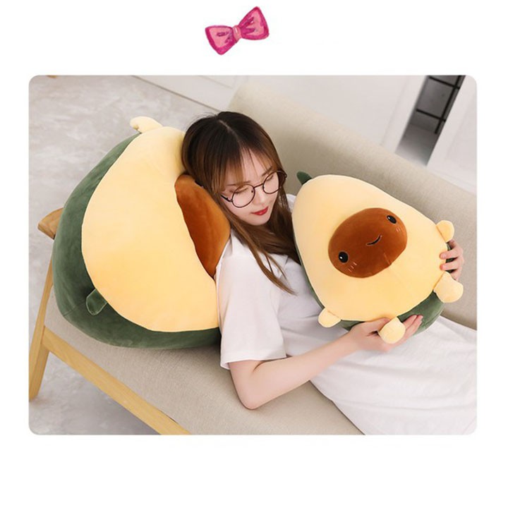 Gối ôm gấu bông hình quả bơ đáng yêu siêu cute
