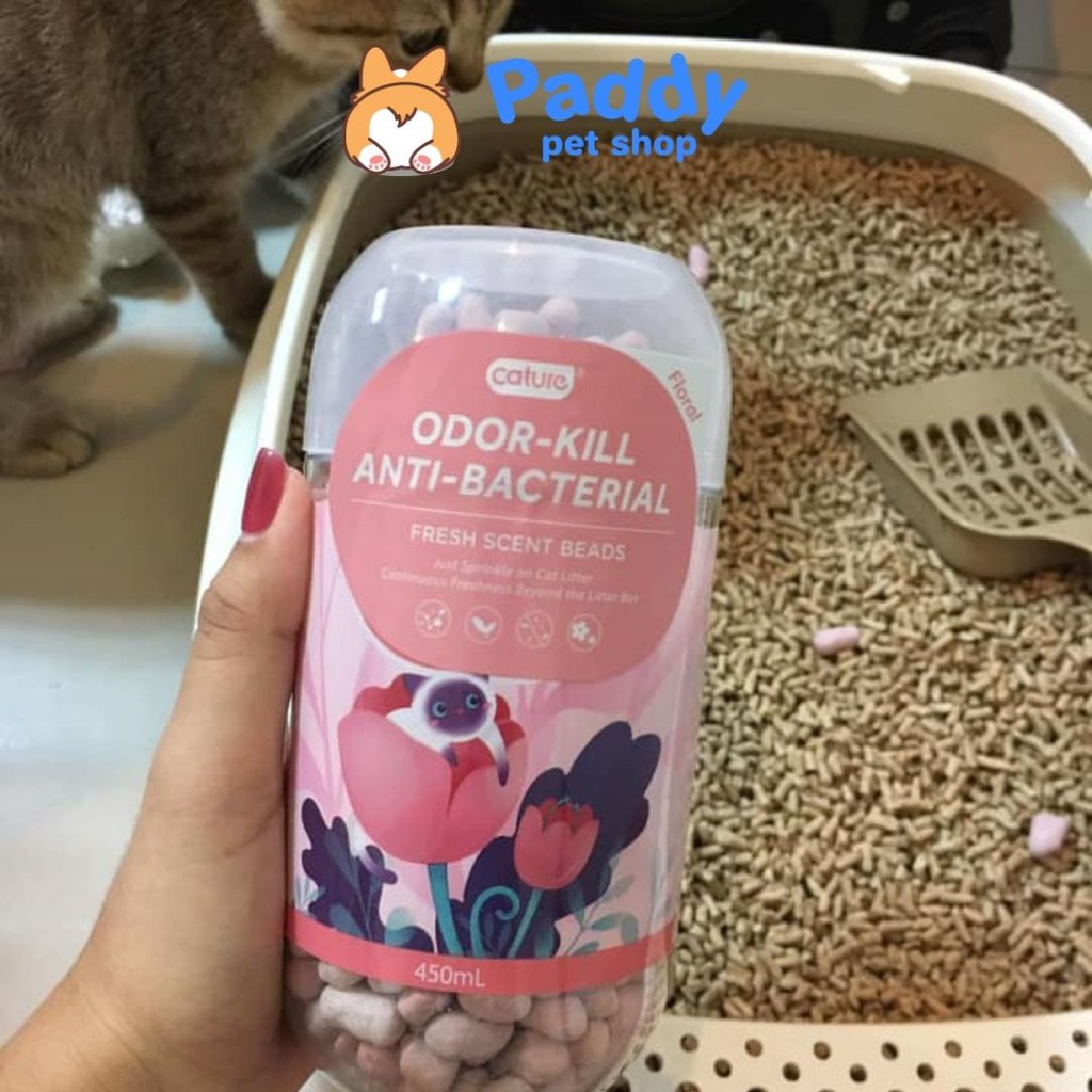 [Mã PET50K giảm Giảm 10% - Tối đa 50K đơn từ 250K] Viên Khử Mùi Hôi Cát Mèo Cature (Lon 450ml)