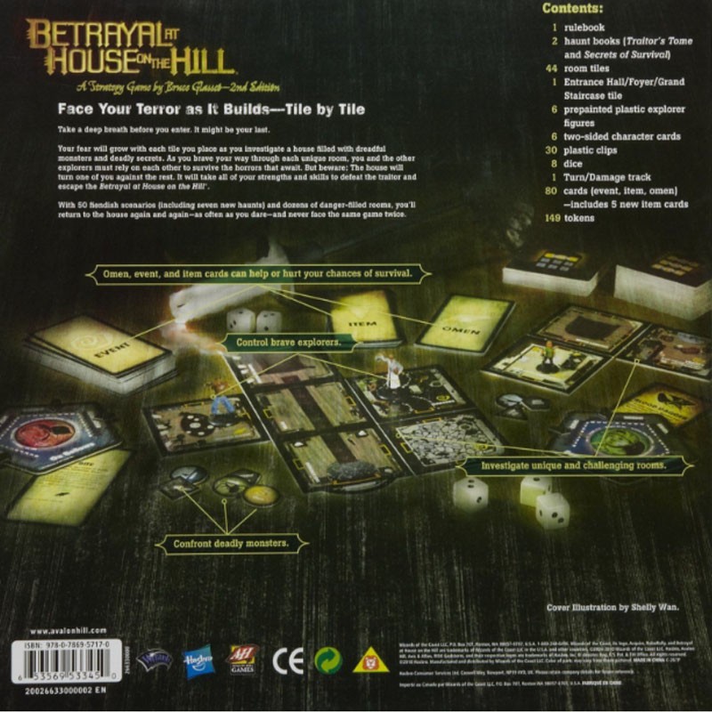 Bộ Trò Chơi Thẻ Bài Betrayal At House On The Hill