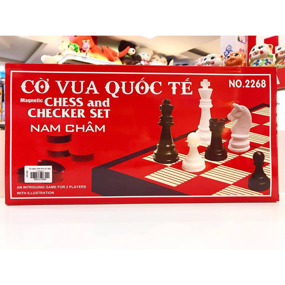 Bộ cờ vua nam châm kích thước bàn cờ 28 x 28 cm