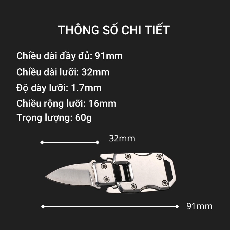 EDC móc khóa chiến thuật sinh tồn đa năng | BigBuy360 - bigbuy360.vn