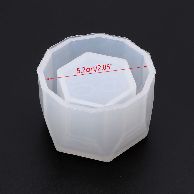 Khuôn Silicone Hình Lục Giác Làm Chậu Hoa Thủ Công