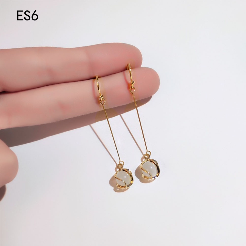 Khuyên Tai Dạng Móc Hình Mắt Mèo Đơn Giản Cá Tính Cho Nữ