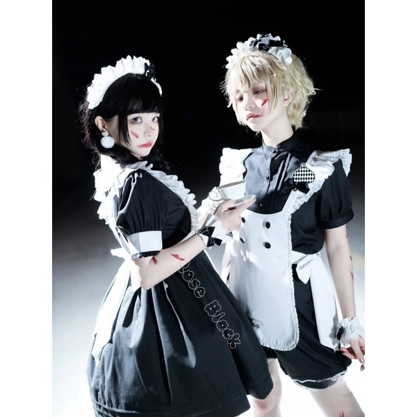 Bờm băng đô vải lolita, cosplay gothic phối nơ và không nơ mã IJ-9