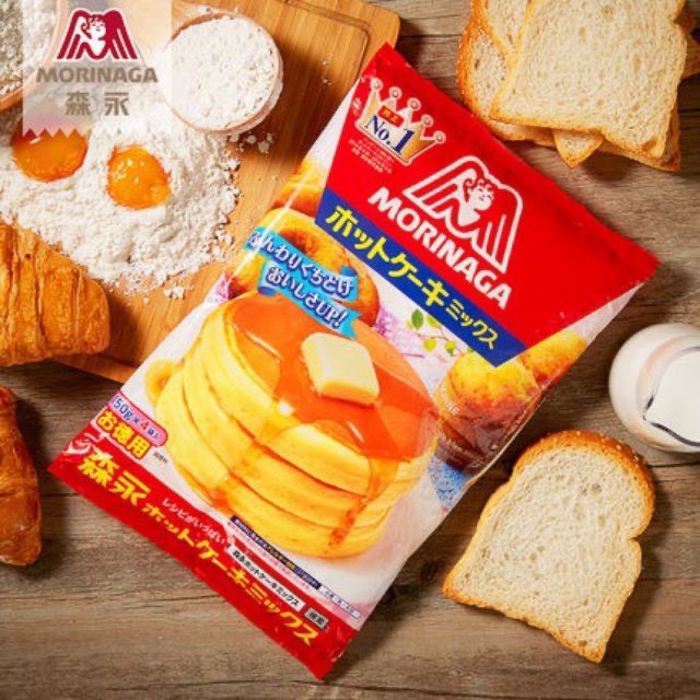 [TÁCH LẺ] Bột làm bánh Pancake morinaga Nhật Bản cho bé (Bánh rán doremon) 600gr