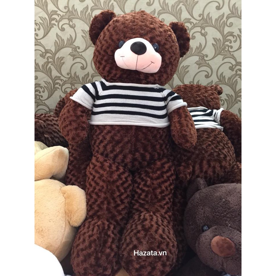 Gấu bông Teddy Cao Cấp khổ vải 1m2 Cao 1m màu Nâu hàng VNXK