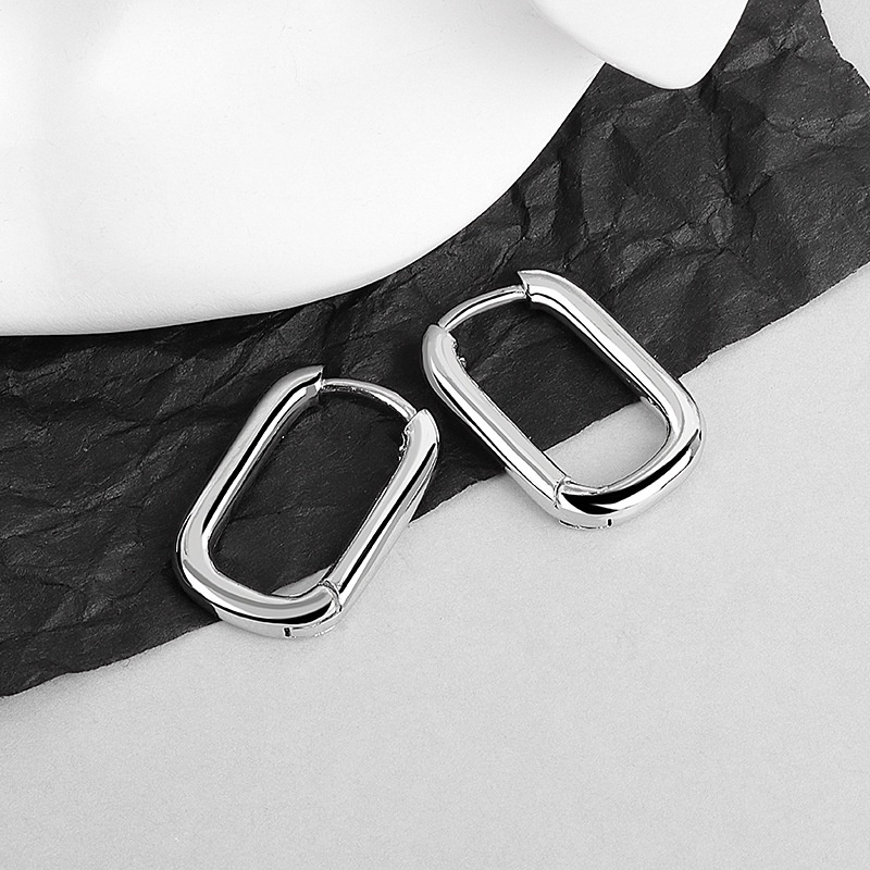 Khuyên Tai Nữ Bông Tai Hình Bầu Dục Thiết Kế Đơn Giản Nhẹ Nhàng H29