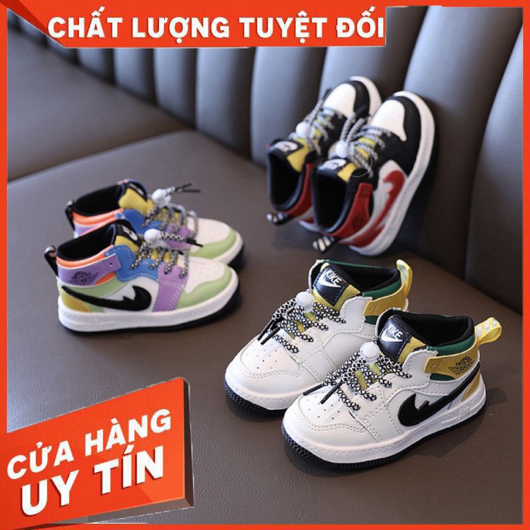 HÀNG NHẬP KHẨU -  Giày Thể Thao Cho Bé Trai Bé Gái Cổ Cao AIR JORDAN - Hàng Nhập Khẩu