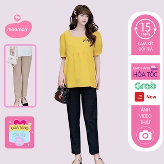 Quần bầu - quần bầu công sở baggy chất đũi nhẹ nhàng thoáng mát - Meemom