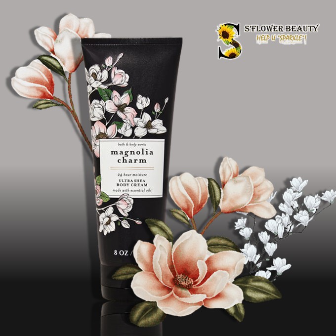 🌷 Magnolia Charm | Bộ Sản Phẩm Gel Tắm -  Dưỡng Thể - Xịt Thơm Toàn Thân Bath & Body Works Body Care