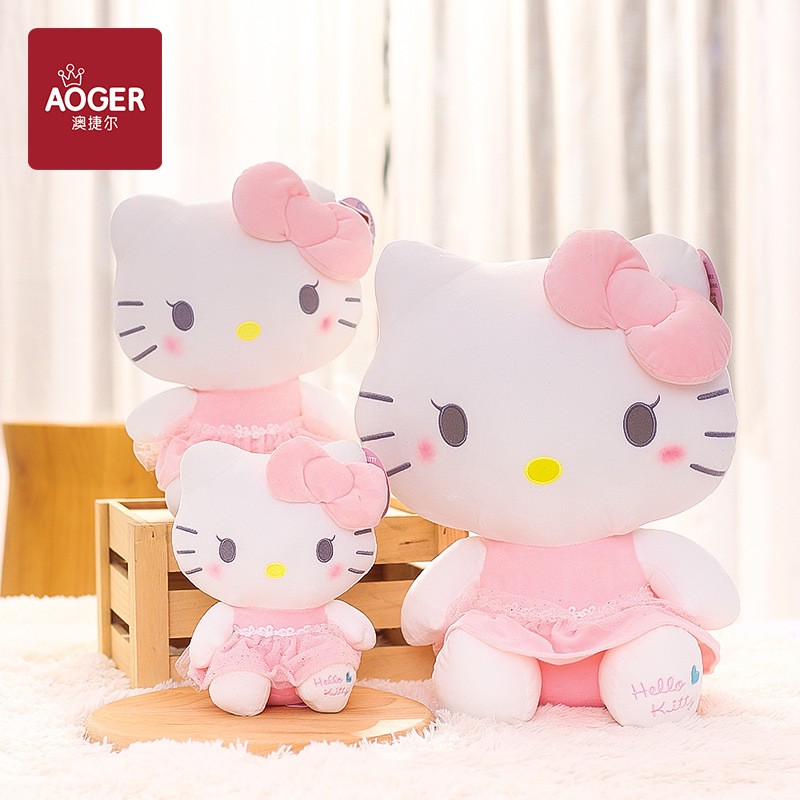 Hello Kitty Mèo Kitty Nhồi Bông Xinh Xắn Làm Gối Ôm Tiện Dụng