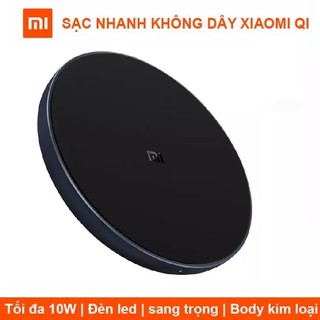 Bộ sạc nhanh không dây Xiaomi Qi chính hãng tối đa 10W Type C