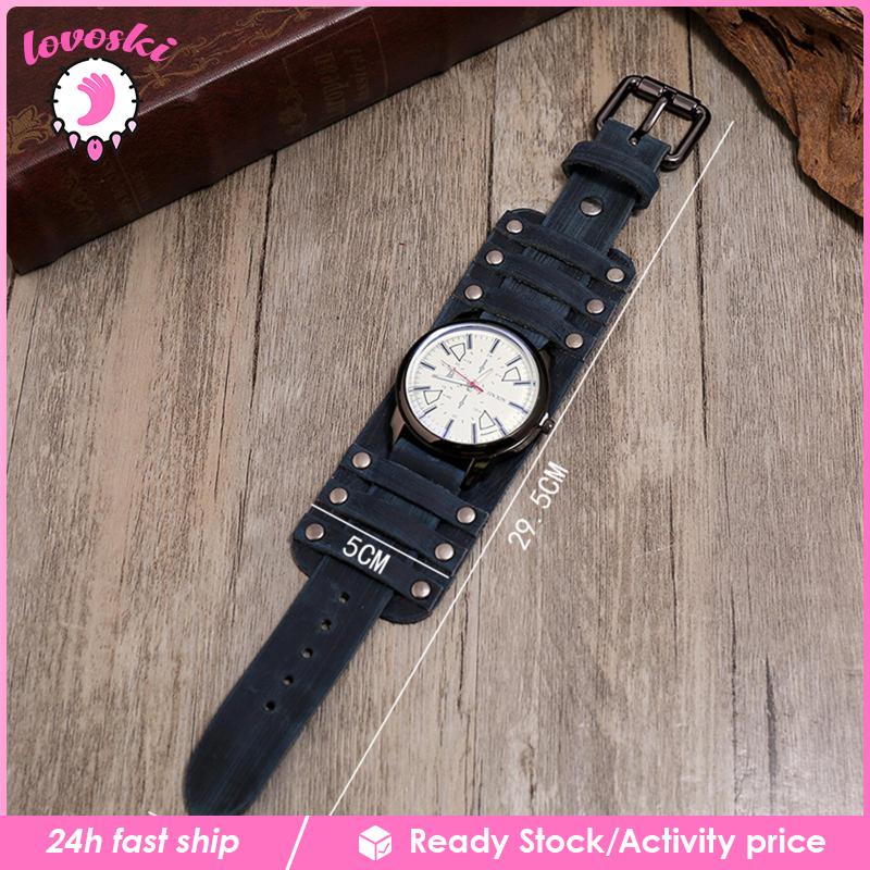 Đồng Hồ Nam Dây Da Thật Phong Cách Retro