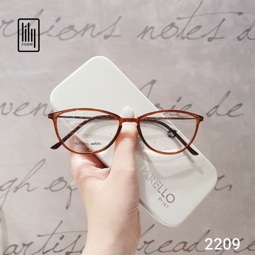 Gọng kính mắt mèo cao cấp Lilyeyewear thời trang chất liệu Ultem 2209 | BigBuy360 - bigbuy360.vn