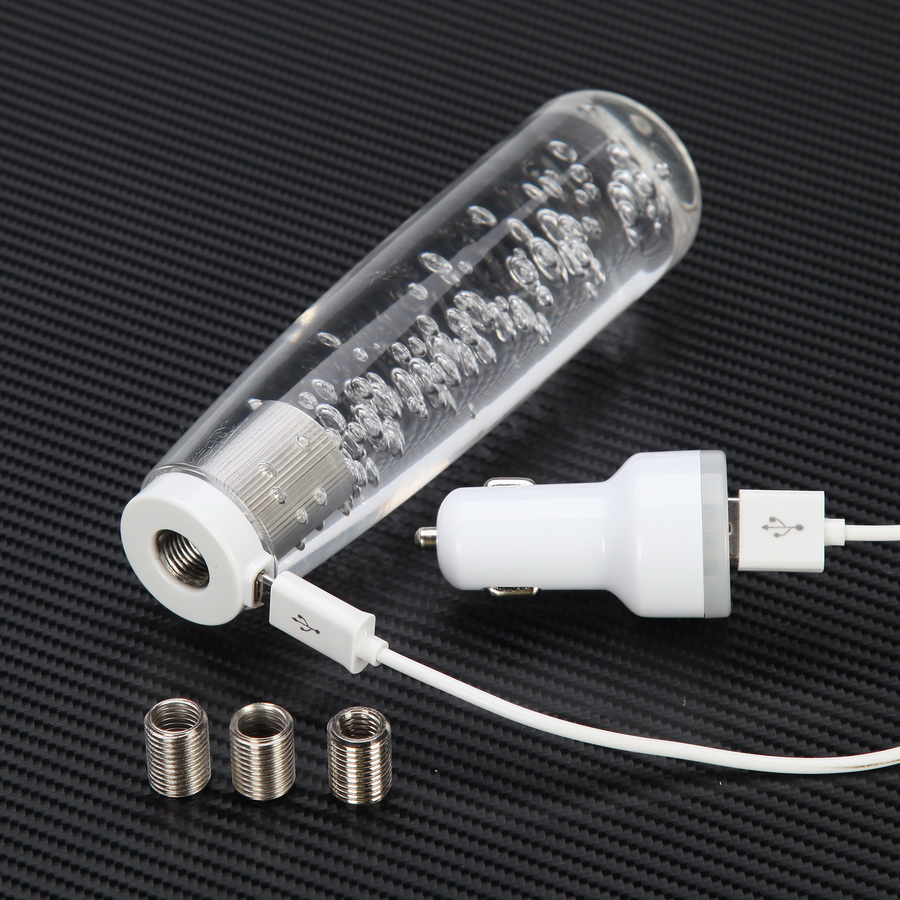 Cần Sang Số Xe Hơi Có Đèn LED Hình Bong Bóng Pha Lê Màu Gradient 10 / 15 / 20 / 25 / 30CM
