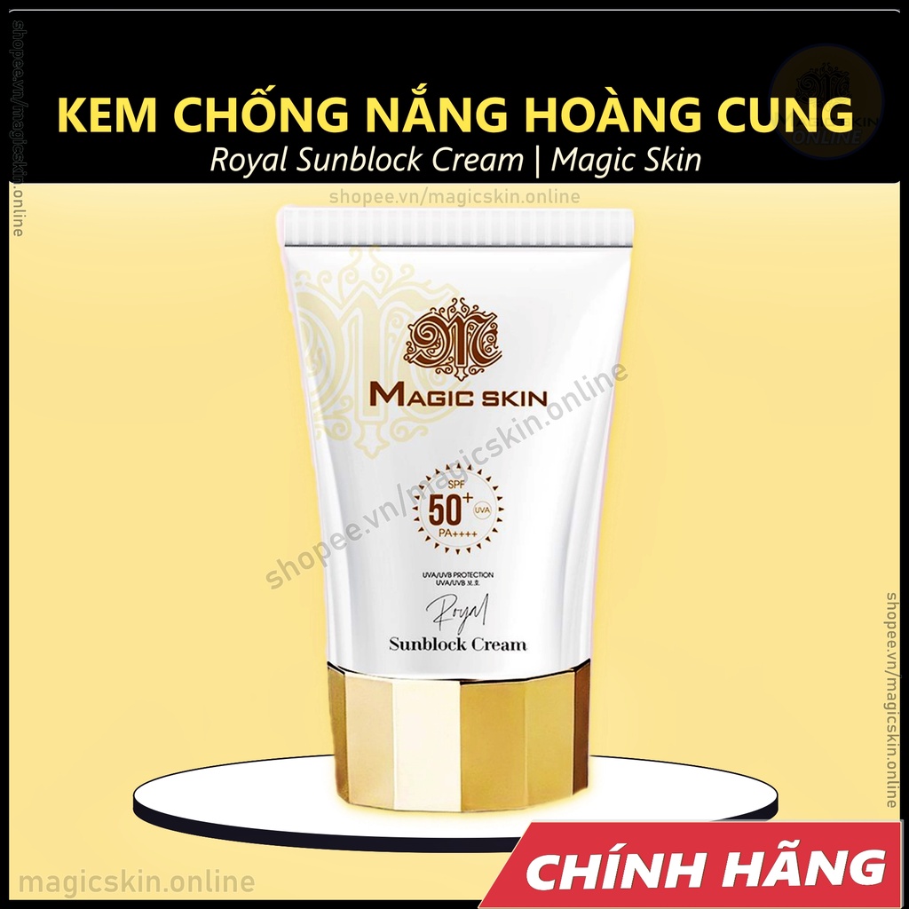 Kem chống nắng MỚI Magicskin Kem chống nắng thảo dược Hoàng cung CHÍNH HÃNG