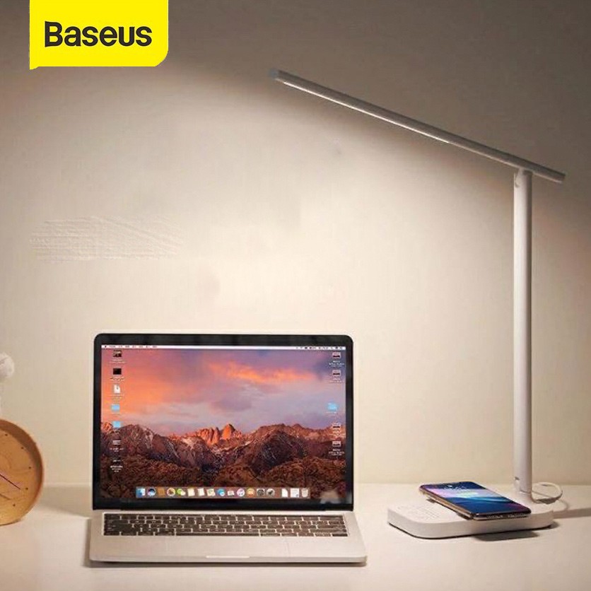 Đèn xếp để bàn tích hợp sạc nhanh không dây Baseus Lett 2 in 1 Wireless Charger Folding Desk Lamp