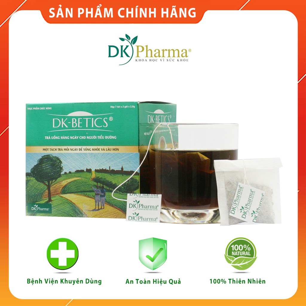 Trà túi lọc hỗ trợ giảm và ổn định đường huyết DK Pharma DK Betics 14 gói