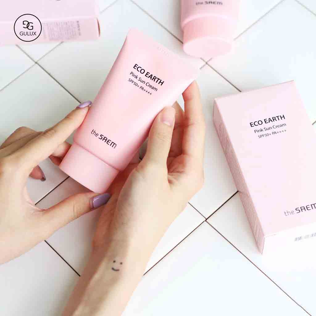 Kem chống nắng the saem eco Eco Earth Power 2IN1, Kem chống nắng nâng tone cho mọi loại da