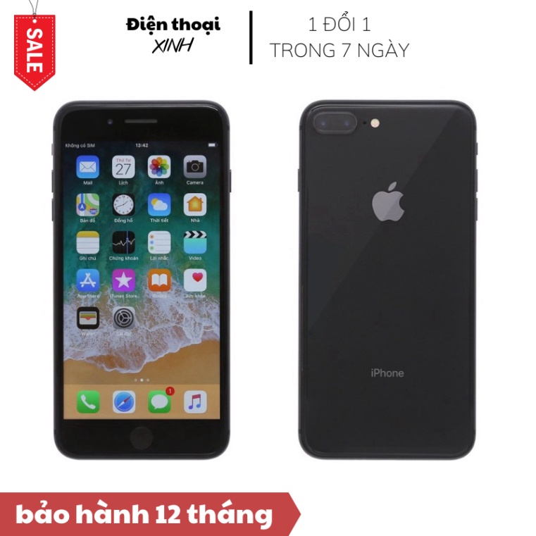 Điện thoại lphone 8 plus 256g mầu đen nguyên seal bảo hành chính hãng tại Điện Thoại Xinh | BigBuy360 - bigbuy360.vn