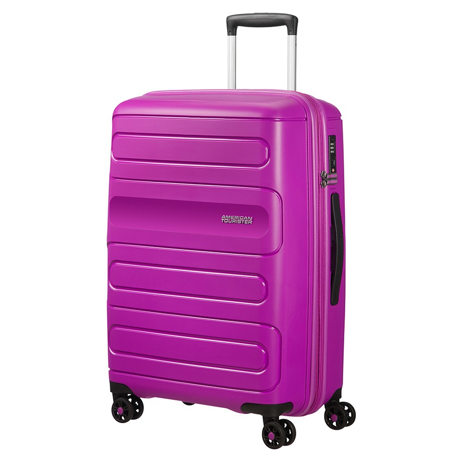 Vali kéo Sunside AMERICAN TOURISTER: Bánh xe đôi xoay 360 độ ; Khả năng nới rộng (size trung và đại)