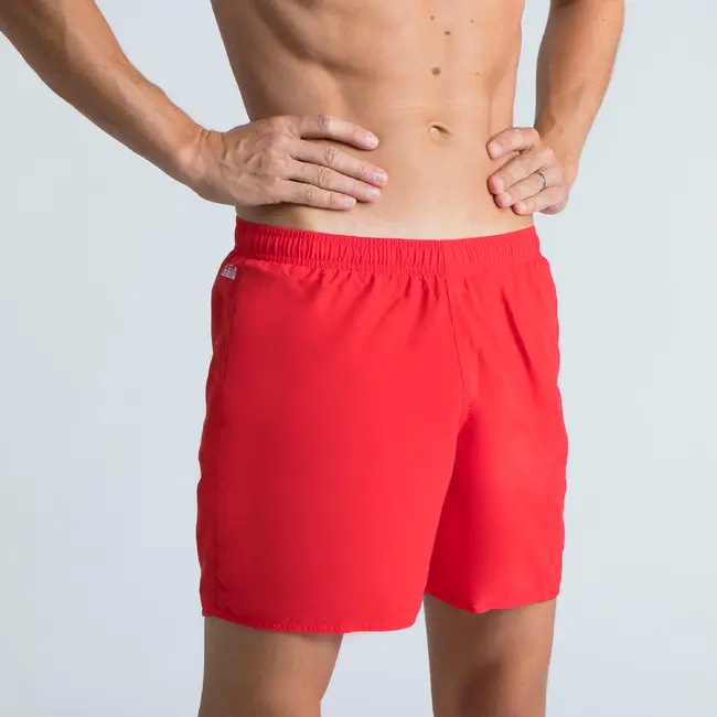 Quần bơi nam đi biển, hồ bơi Boxer B-ACTIVE - Đỏ MIRILIK DECA