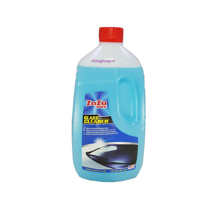 Nước rửa kính ô tô Zozo Wax Glass Cleaner 2 Lít