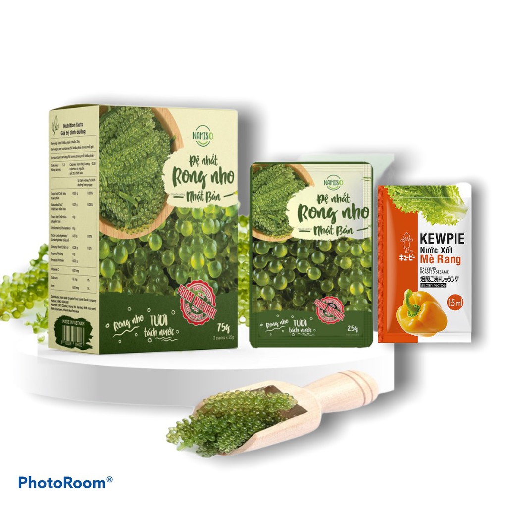 [ Quà tặng là thun cột tóc] Rong Nho Tách Nước Namiso 25Gr -Công Nghệ Tách Nước Tiêu Chuẩn Nhật Bản | BigBuy360 - bigbuy360.vn