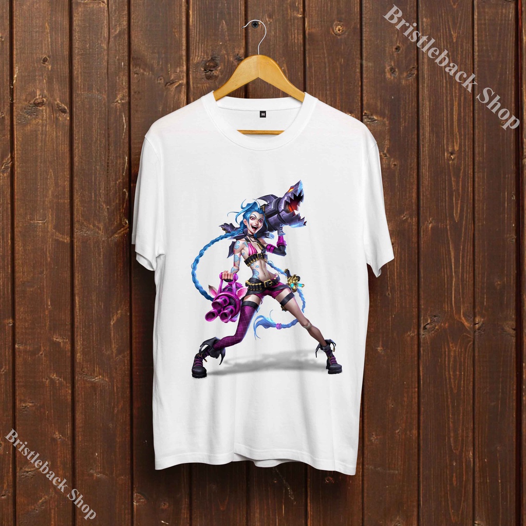Áo Jinx LOL Liên Minh Huyền Thoại Unisex giá rẻ dễ thương cực chất ngắn tay cute U4LM187