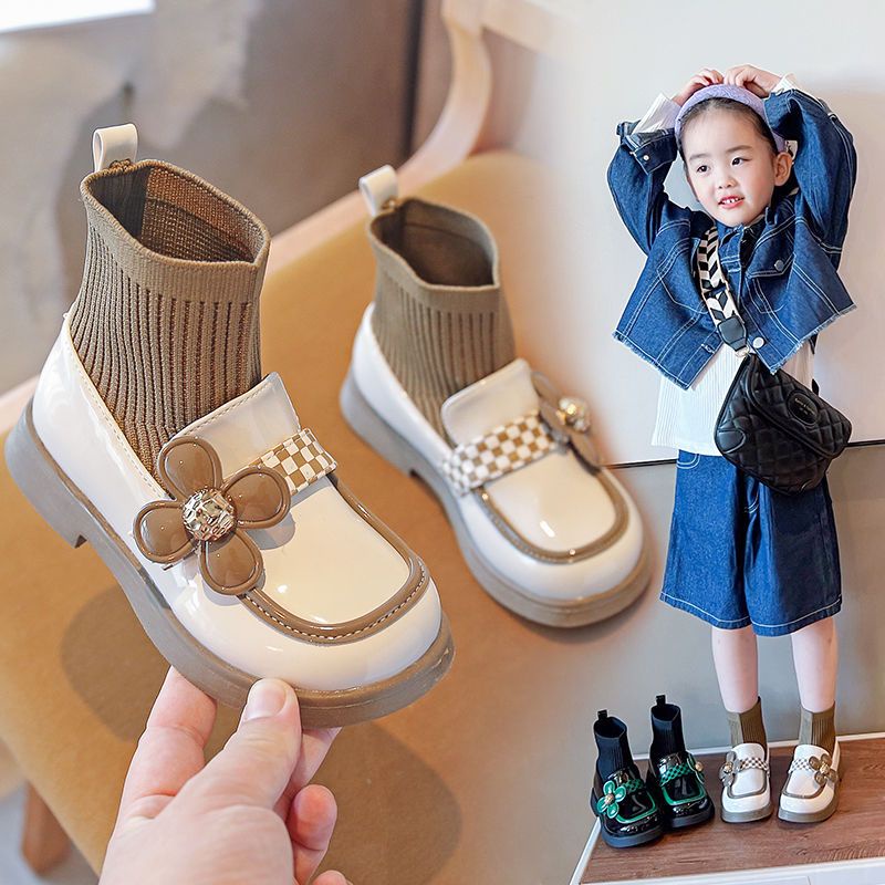 Giày Boot Thiết Kế Mới Thời Trang Mùa Thu Dành Cho Bé Gái