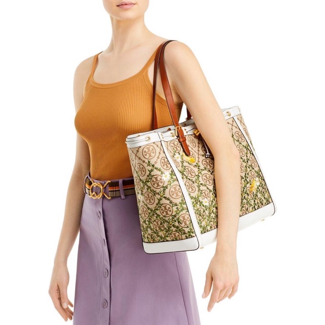 Túi Burch Monogram Jacquard Tote 40 dư xịn