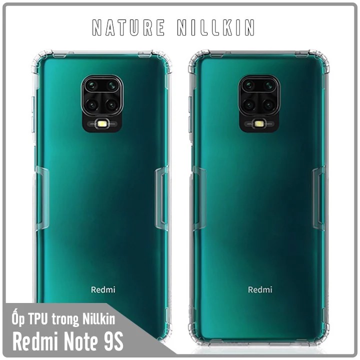 Ốp lưng cho Xiaomi Redmi Note 9S - Redmi Note 9 Pro TPU trong suốt Nillkin NATURE - Hàng nhập khẩu