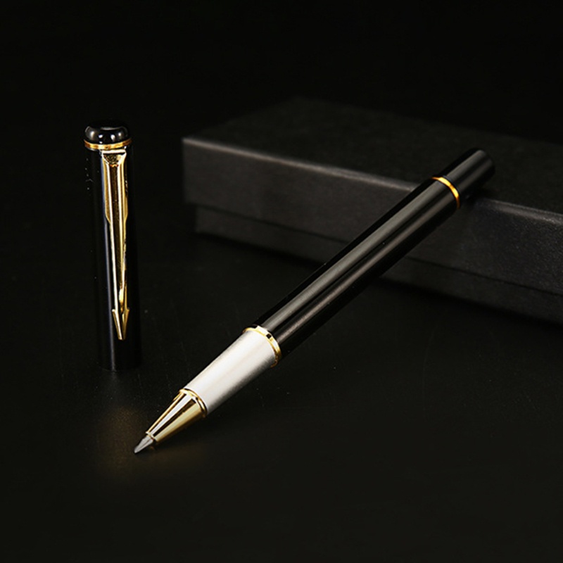 Bút Bi Mực Đen Ngòi 0Mm Vỏ Kim Loại Chất Lượng Cao