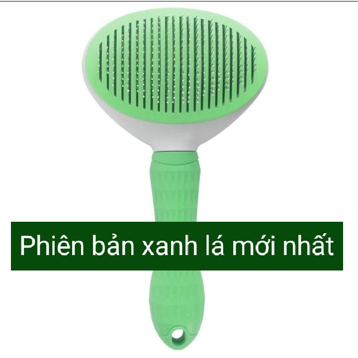 Lược chải lông cho chó mèo Clean size Lớn phiên bản mới nhất - Lược chải lông chó mèo có nút bấm