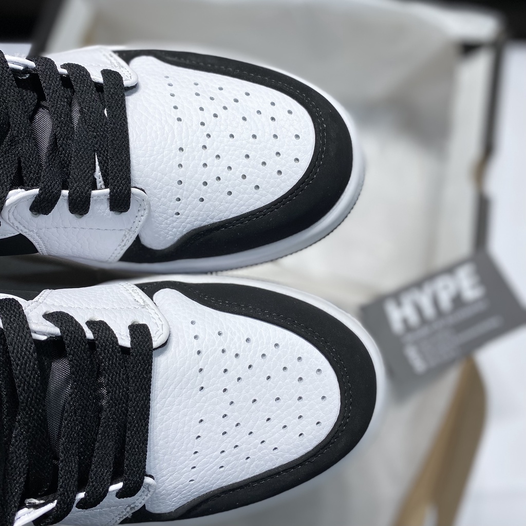 Giày sneaker | jordan 1 mid white black  bản 1:1 .