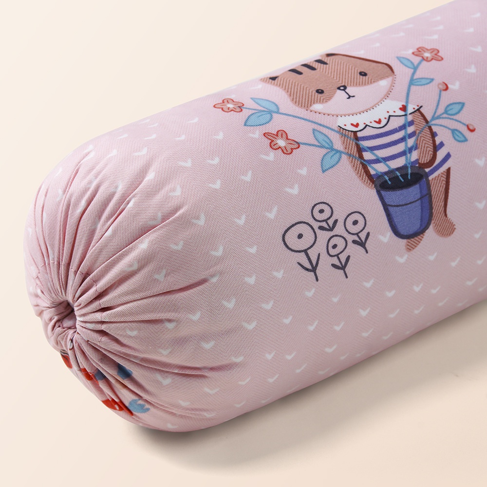 Gối ôm nhỏ cho bé Animo B2203_HV011 (17x38cm) - Hồng