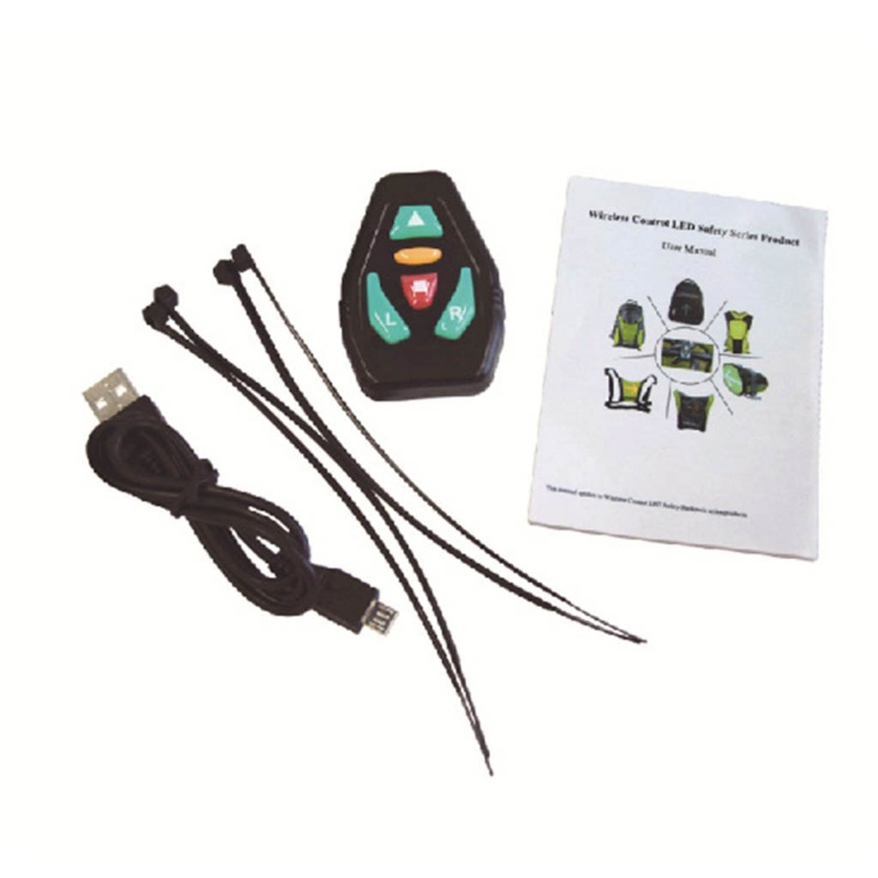 Đèn LED Tín Hiệu Xi Nhan Dạng Kẹp Ba Lô Có Thể Sạc Lại