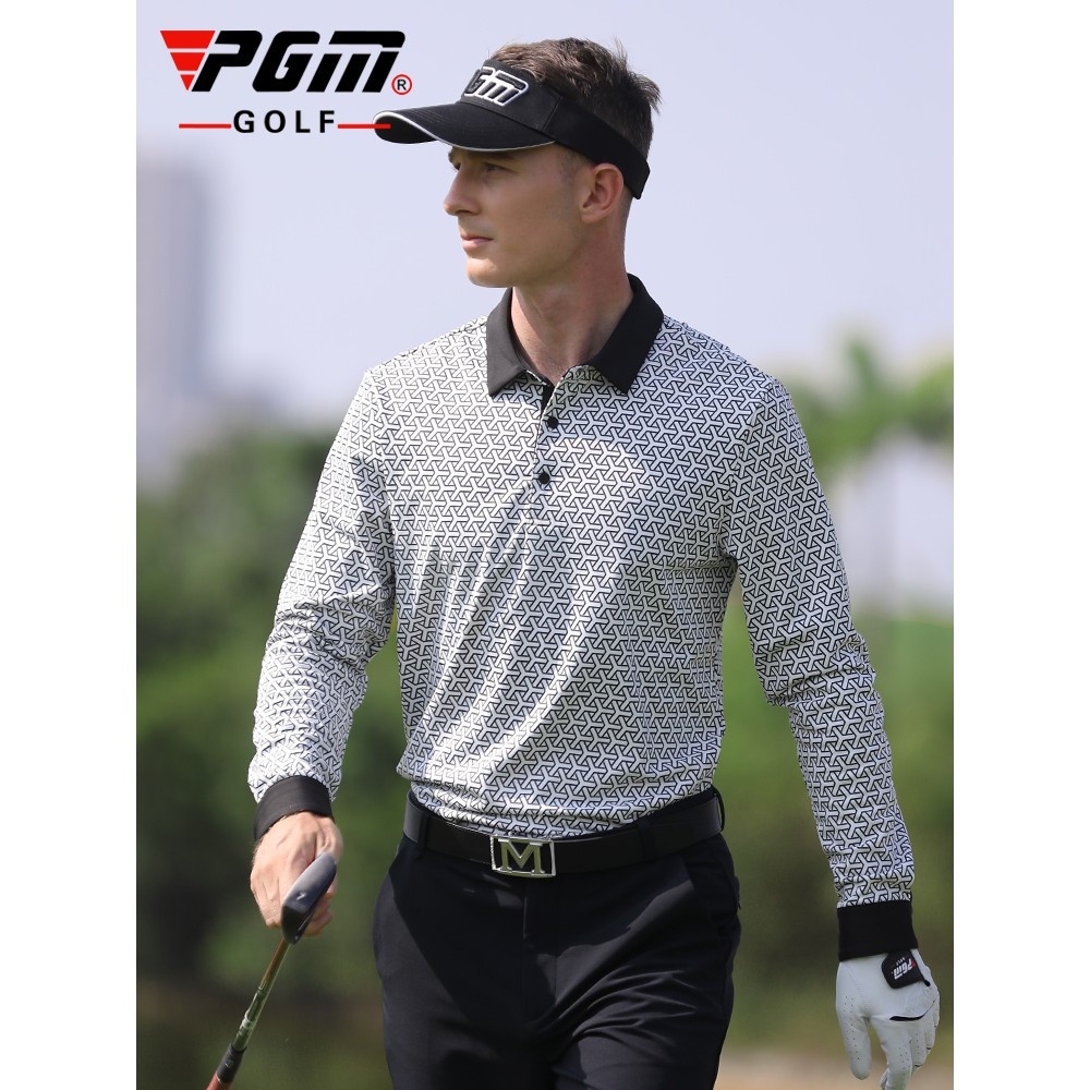 Áo Golf Nam Dài Tay - PGM Men Golf Shirt - YF367