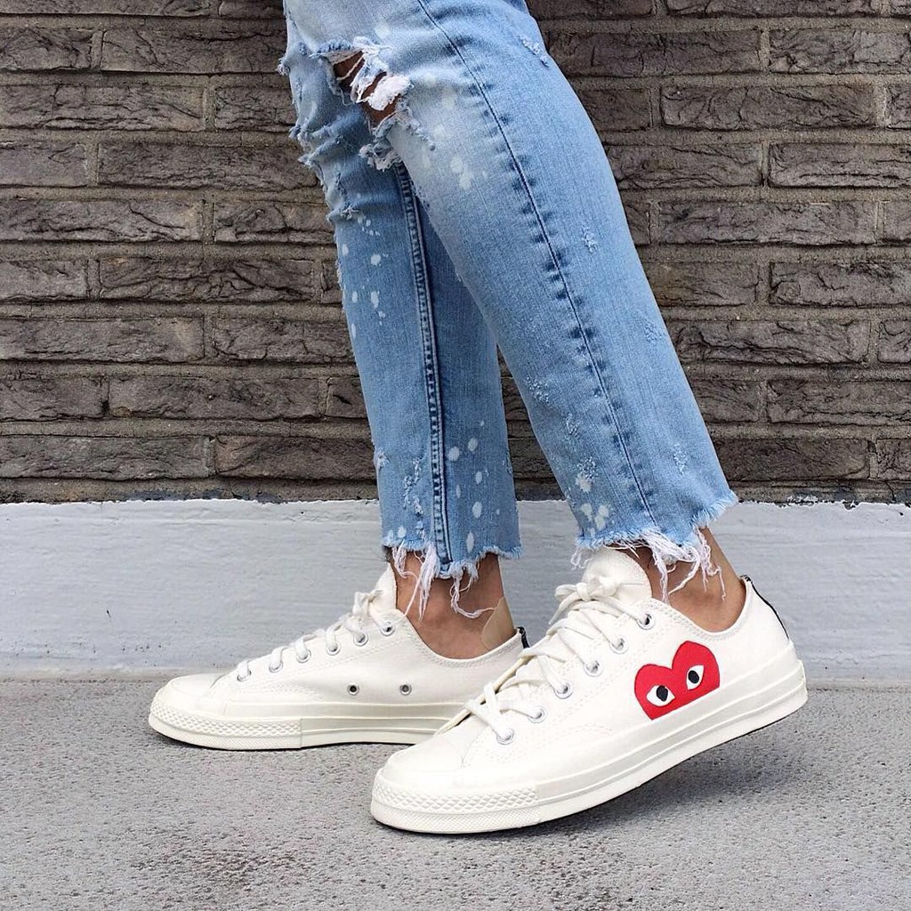 Giày Sneaker Converse Chuck Taylor 1970s FREESHIP Converse 1970s CDG Auth - Giày Converse Trái Tim Cổ Thấp Chính Hãng