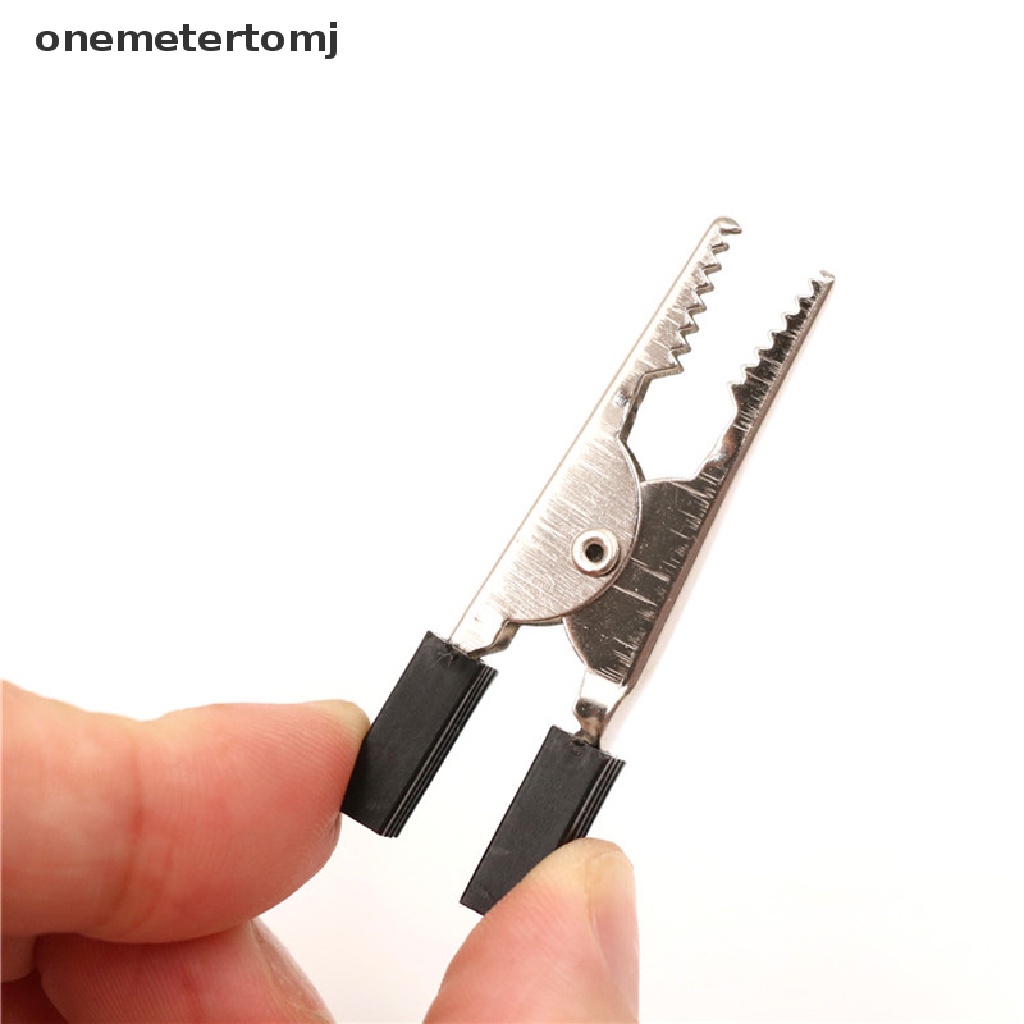 Set 5 Kẹp Cá Sấu Thử Điện Bằng Kim Loại Tay Cầm Nhựa 50mm