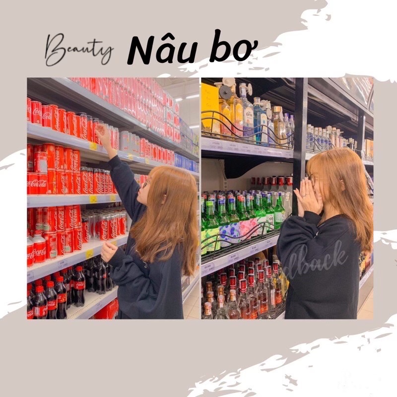 Thuốc Nhuộm Tóc NÂU BƠ - CỰC TÂY, HOTTREND / Lên Từ Nền Tóc Đen Và Nâu