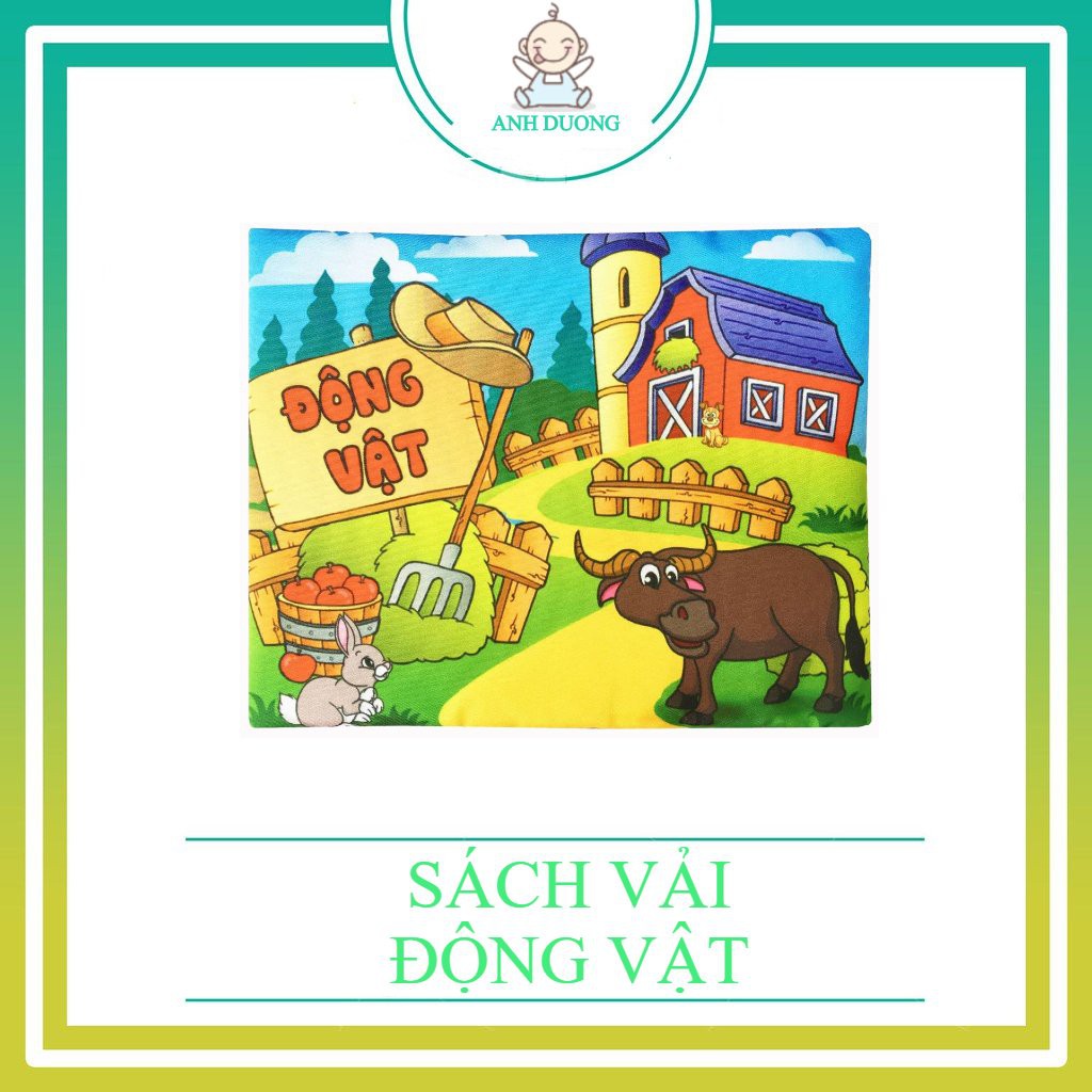 Sách Vải- Động Vật - Song Ngữ Anh Việt